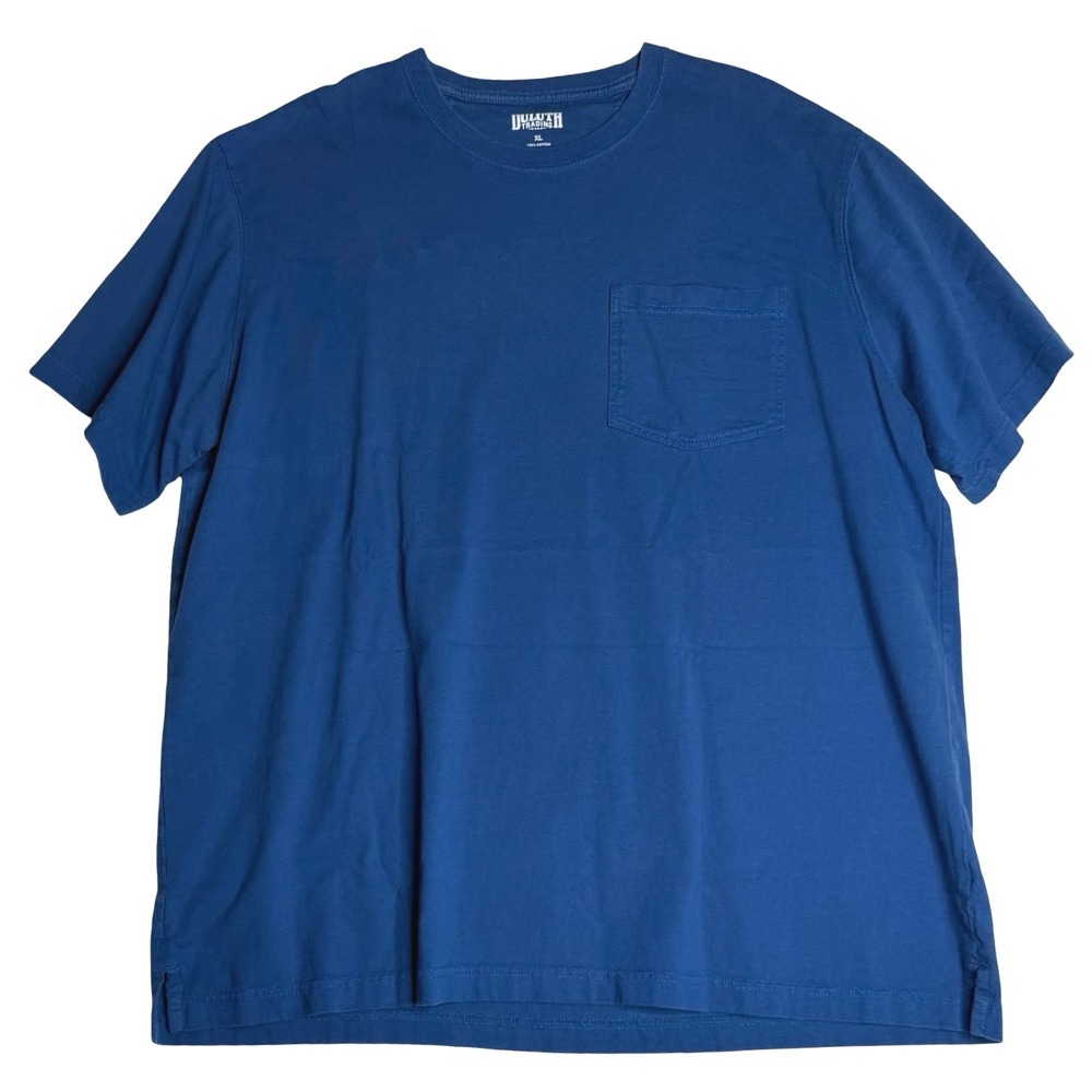 Duluth Trading Co Longtail T Workwear‎ Pocket Tee Blue Mens XL
